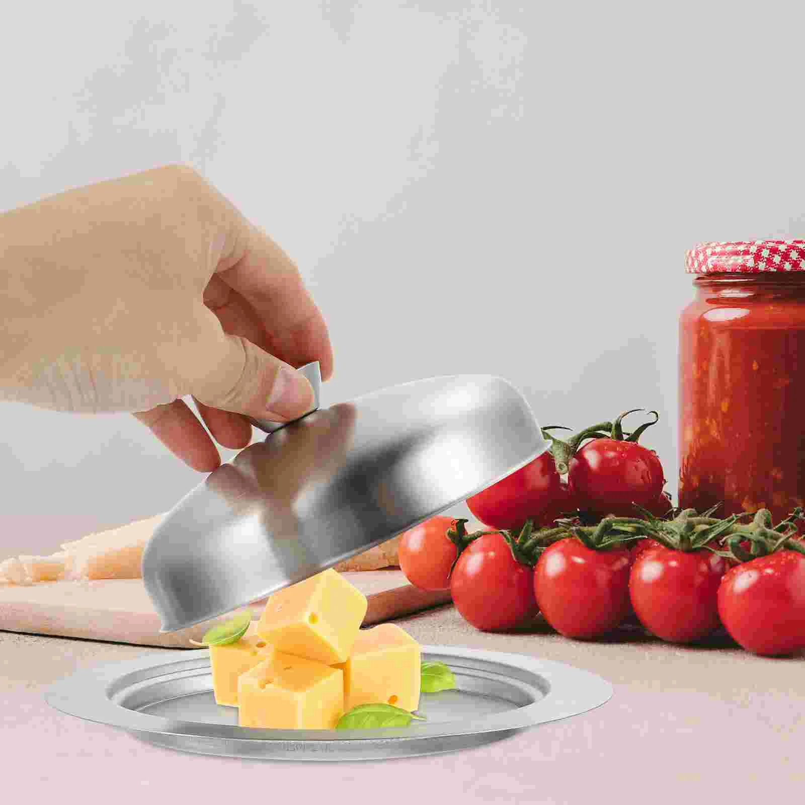 Stainless Steel Butter Box Container Dish Cake Pan with Lid Plate Cover Pans Milk Powder Food