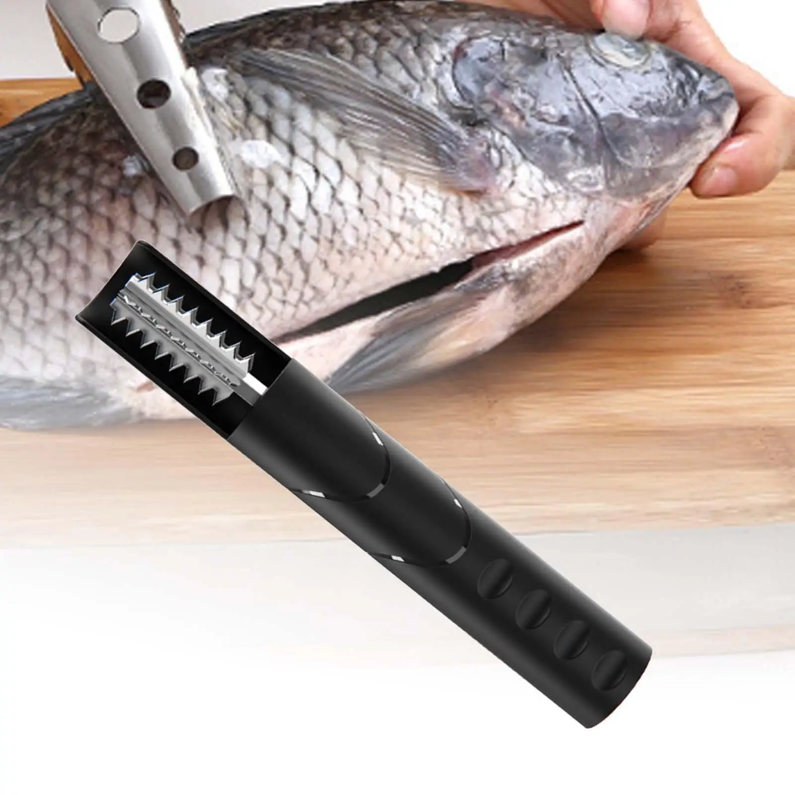 

Electric Fish Scaler Seafood Cleaning Tool Waterproof Metal Remover for Chef