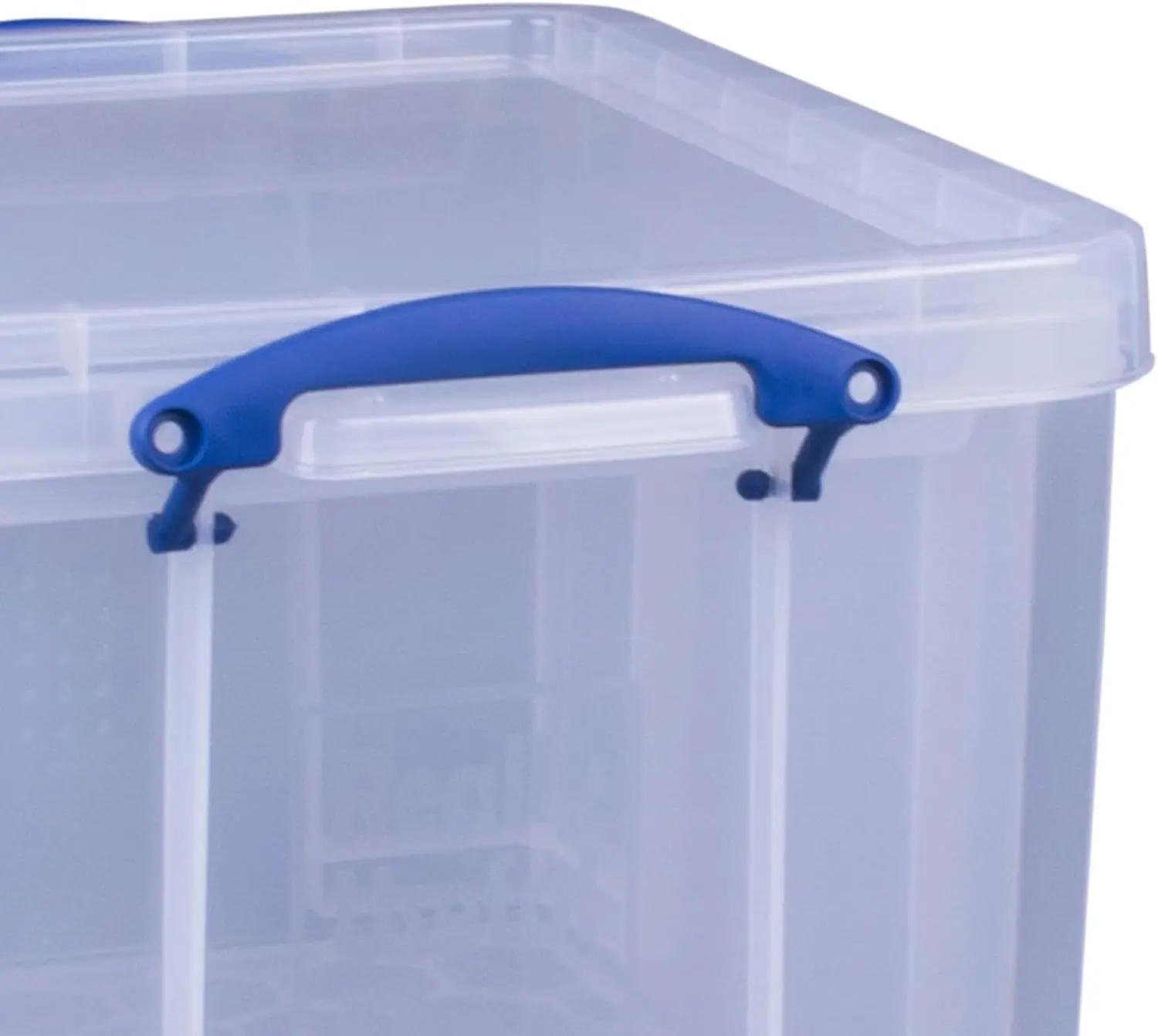 Container with Snap Lid and Clip Lock Handles for Lidded Home and Office Storage Organization, 9 Pack