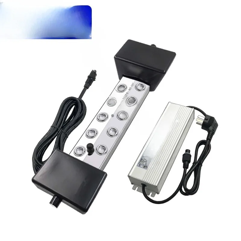 Twelve-head ultrasonic atomizer, pool landscape spray mist maker accessories