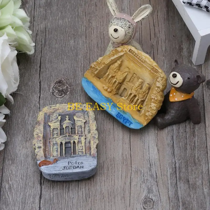 E28F Creative Fridge Magnets ملصق مصر Abu Simbel Magnets ملصقات Dec