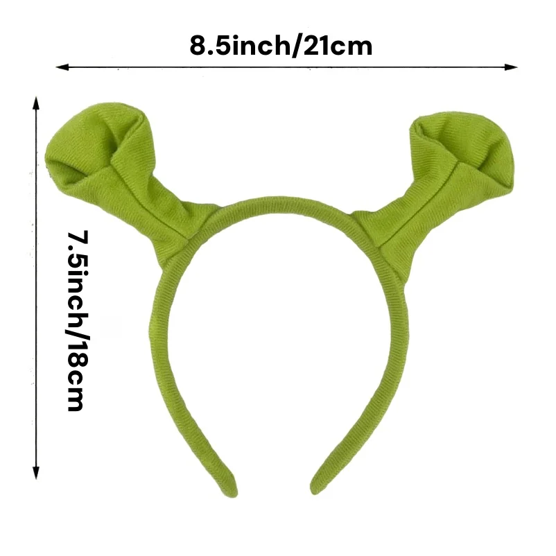 REEWES Sherk Monster Fiona Adult Cosplay Synthetic Wig Fancy Fairy Accessories Green Ear Halloween Masquerade Girls Adult