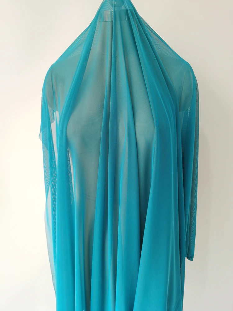 4-Wege-Stretch-Tüll, 58 Zoll breit pro Meter, hochwertiges elastisches Spandex-Mesh-Gewebe, Nylon, Unterwäsche, Strümpfe, Futter, Spitze – Detail 39