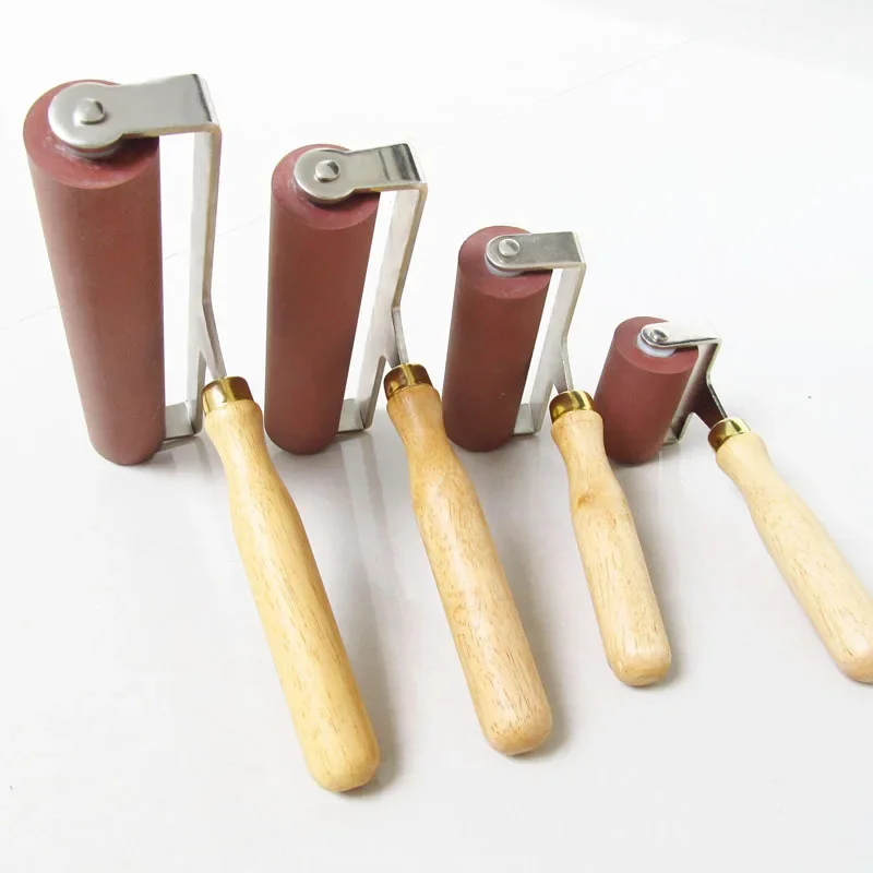 Special high-grade wooden handle small roller printmaking tool oil   ink  wholesale  