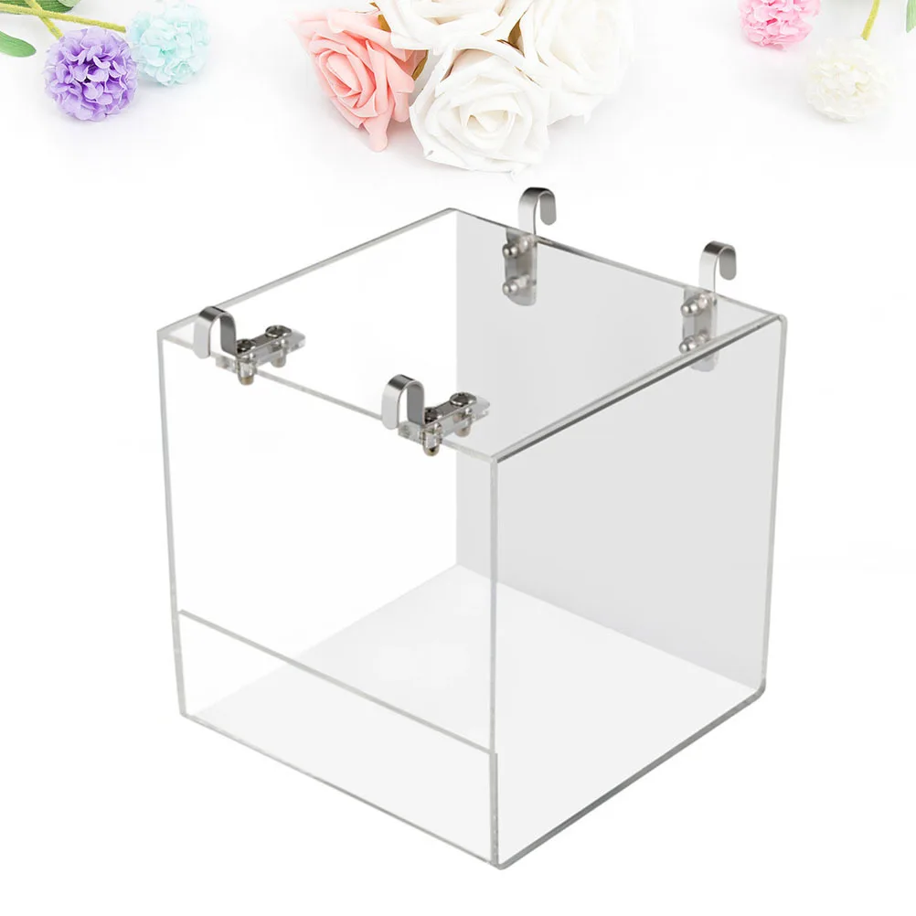 

Acrylic Thick Transparent Bathing Tub Size S Hanging Bird Bath Basin for Parrot Munia Bird Shower Basin Cleaning Tool