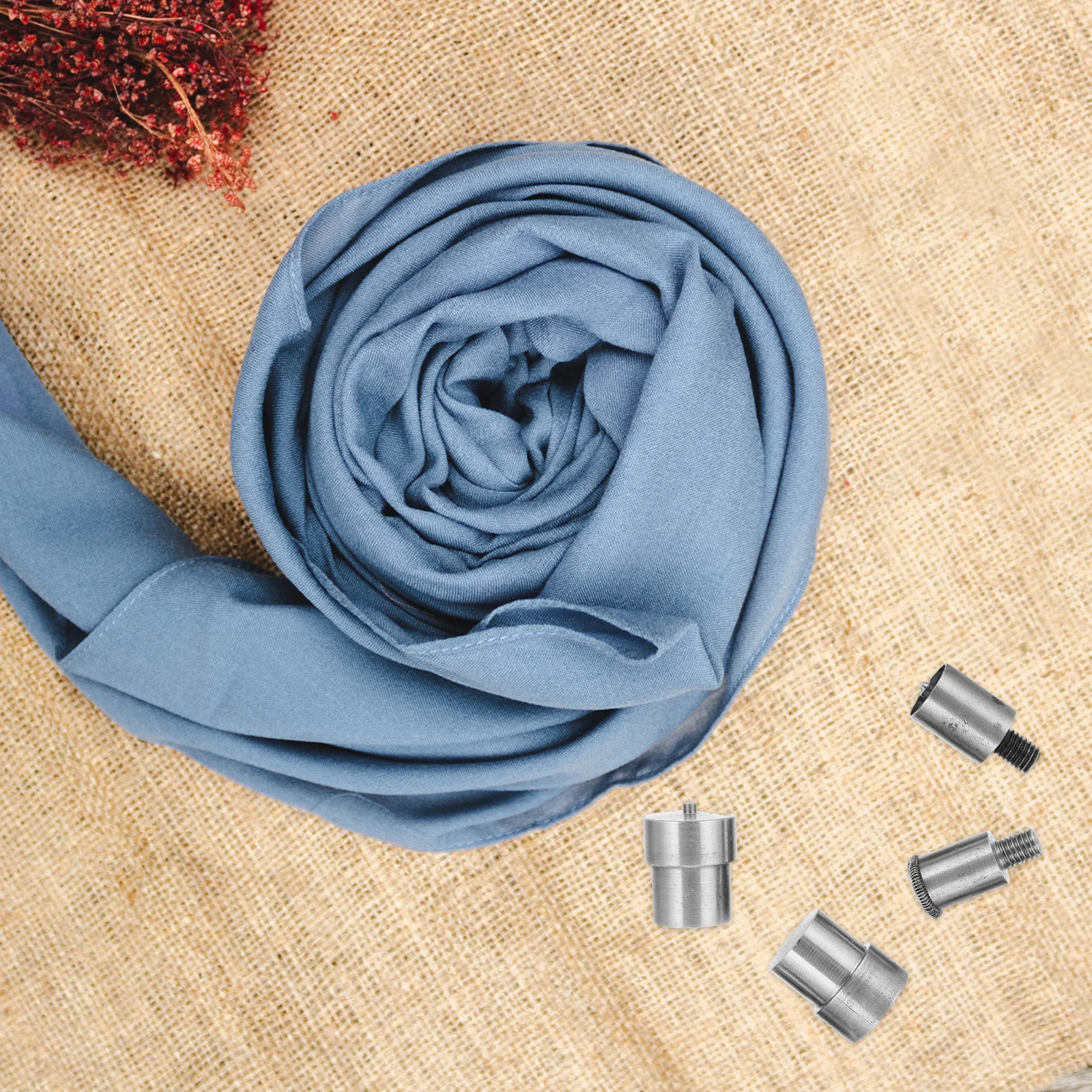 

4pcs Snap Button Die Steel Hand Press Tool For Metal Grommet Mold Crafting Making Accessories Button Setting Manual