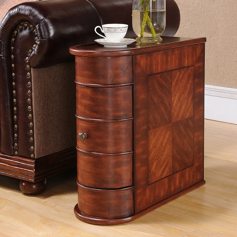 American sofa side few living room side cabinet household corner cabinet corner cabinet storage simple telephone coffee table co