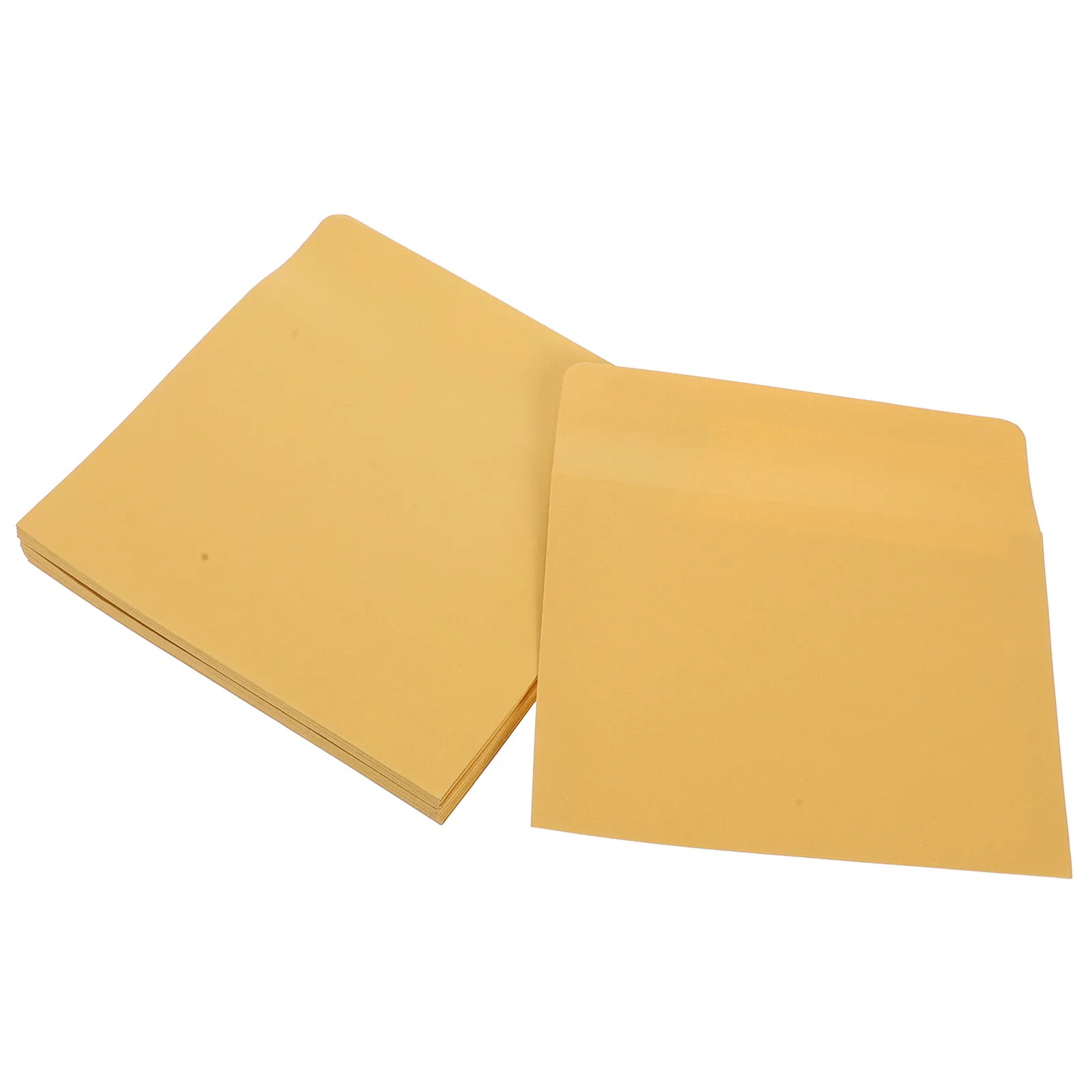 

50Pcs Self Adhesive Gold Envelopes Western Style Pearl Paper Elegant Metallic Finish for Invitations Greeting Cards Special