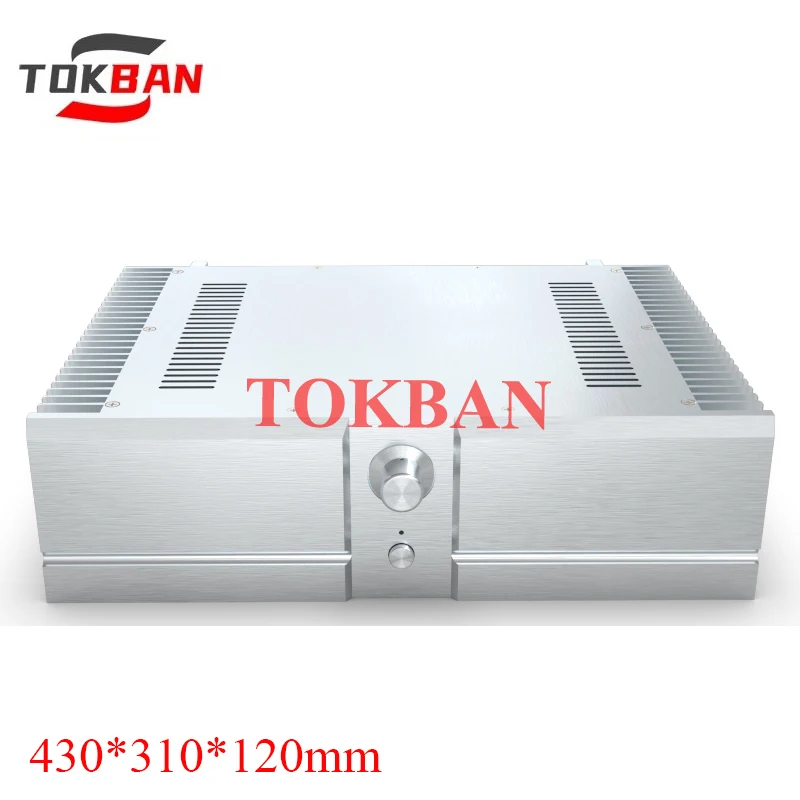 Tokban 4312A2 430*310*120mm Power Amplifier Chassis Enclosure All Aluminum for Diy Amplifier Audio Case Shell