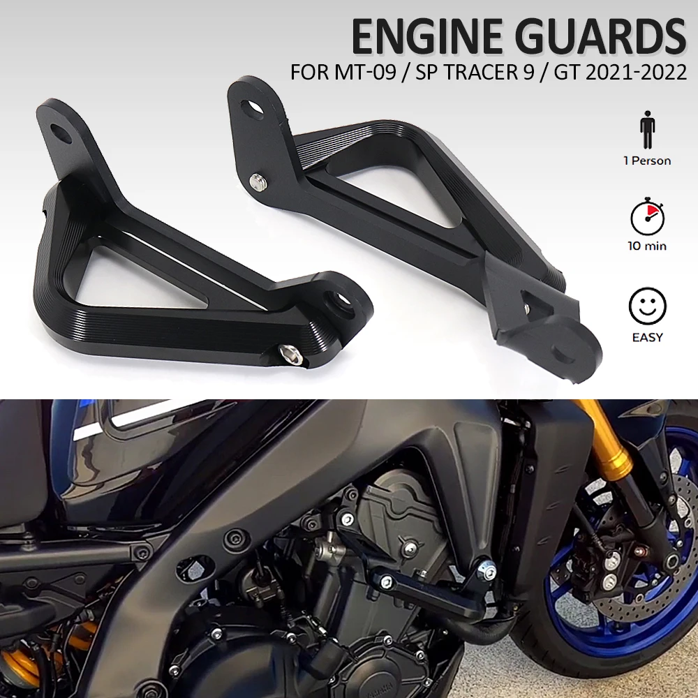 

2021 2022 For Yamaha MT-09 MT09 SP Motorcycle Falling Engine Protetive Guard Cover Crash Bar Frame Protector Bumper Tracer 9 GT