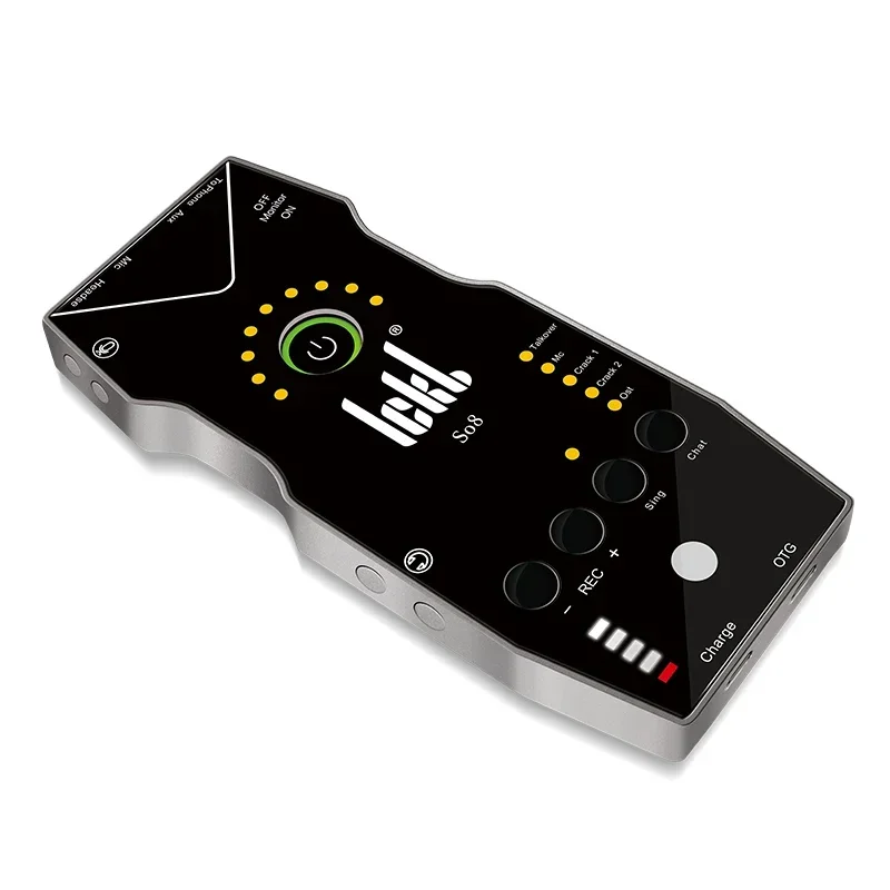 2026 SO8 6th Generation Professional Level Sound Card Universal Intelligent Noise Reduction Equipment for Live Streaming Singing