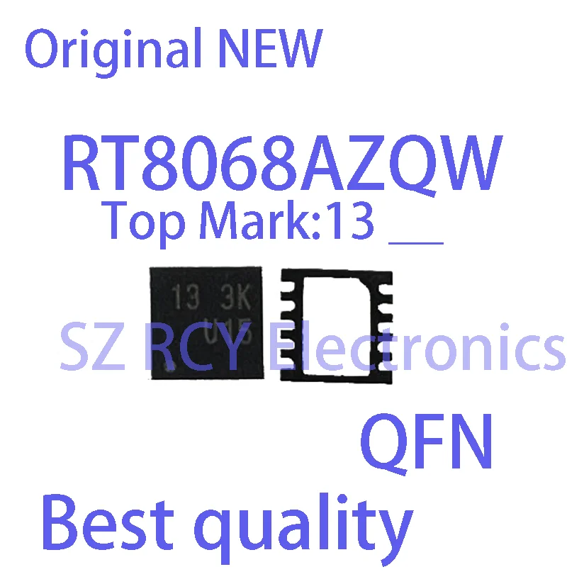 (5 PCS)NEW RT8068AZQW RT8068A Top Mark 13 XX QFN Chipset