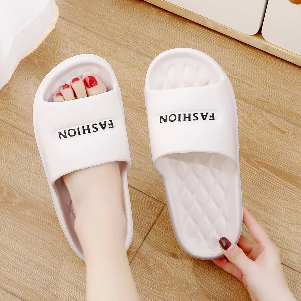 

Fashion Summer Eva Slippers Summer Women Thick Soles Non-slip Home Indoor Outdoor Couple Slippers Bath Flip Flops