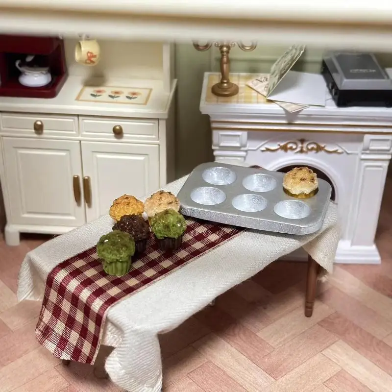 

1/7 шт. миниатюрный кукольный набор для торта на Хэллоуин, Рождество, мини-набор еды KT, модель кошачьего пудинга, имитация еды, игрушки, аксессуары для самостоятельного изготовления из смолы