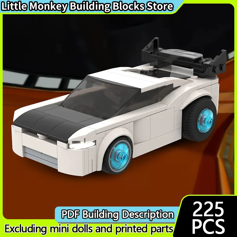 

Popular Game Model MOC Building Bricks Classic Wild Racing Car Modular Technology Children Holiday Gifts Assemble Toys Suit