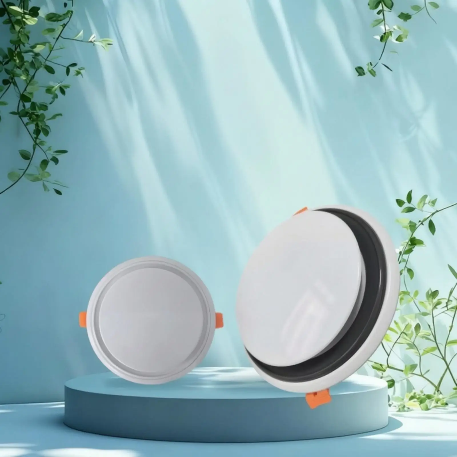 Plastic Round Air Vent Ceiling Mounted Adjustable Airflow Outlet Cover for Home Heating Cooling Ventilation