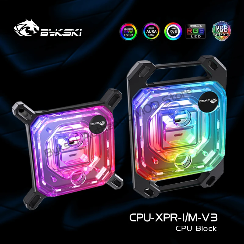 

Bykski CPU Block Use for INTEL LGA115X 1200 1700 2011 /AMD Ryzen 3/5/7 X470 X570 POM/Acrylic/All Metal Water Cooler Radiator