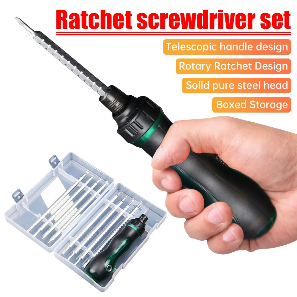 Ratchet Screwdriver Set High Quality Multifunctional Adjustable Inner Cross Shaped Triangular Plum Blossom Shaped Screwdriver