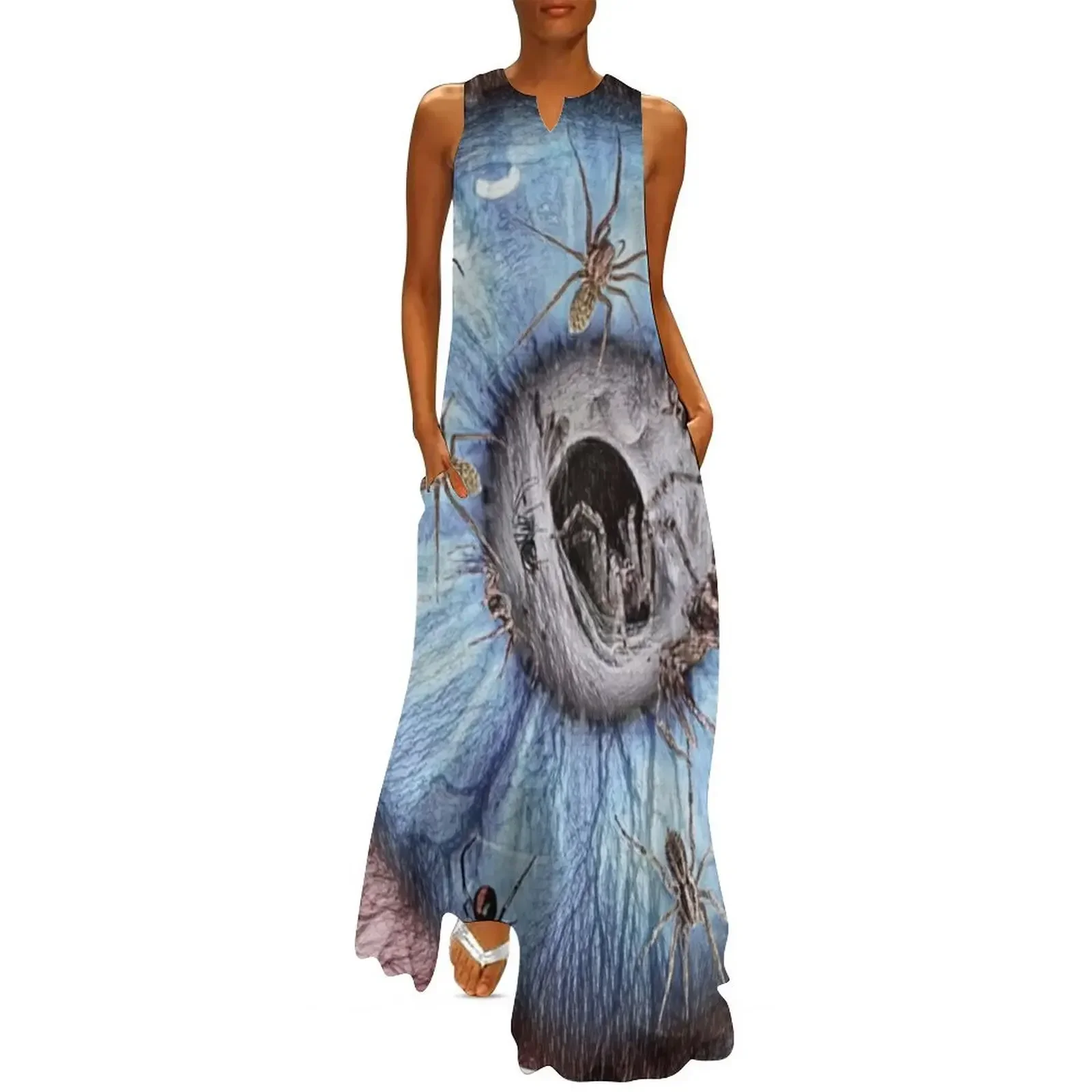 

Spider Nest Long Dress Evening gown Women's skirt women's clothing korea stylish long sleeve dresses Dress