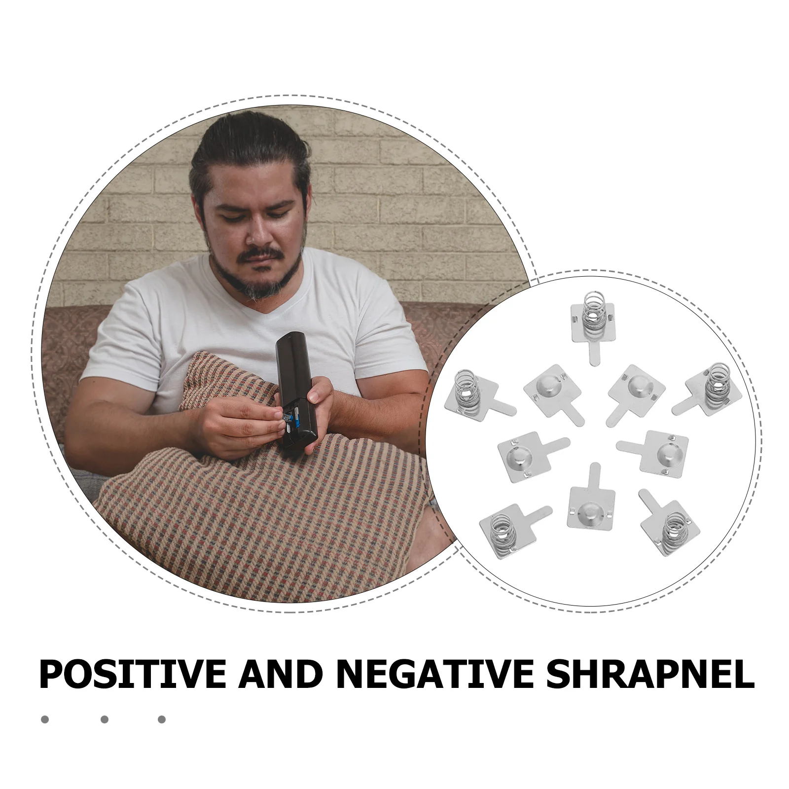 20Pcs Spring Contacts Nickel Plated High Elasticity Terminal Springs for Aa Cell Remote Controls Flashlight