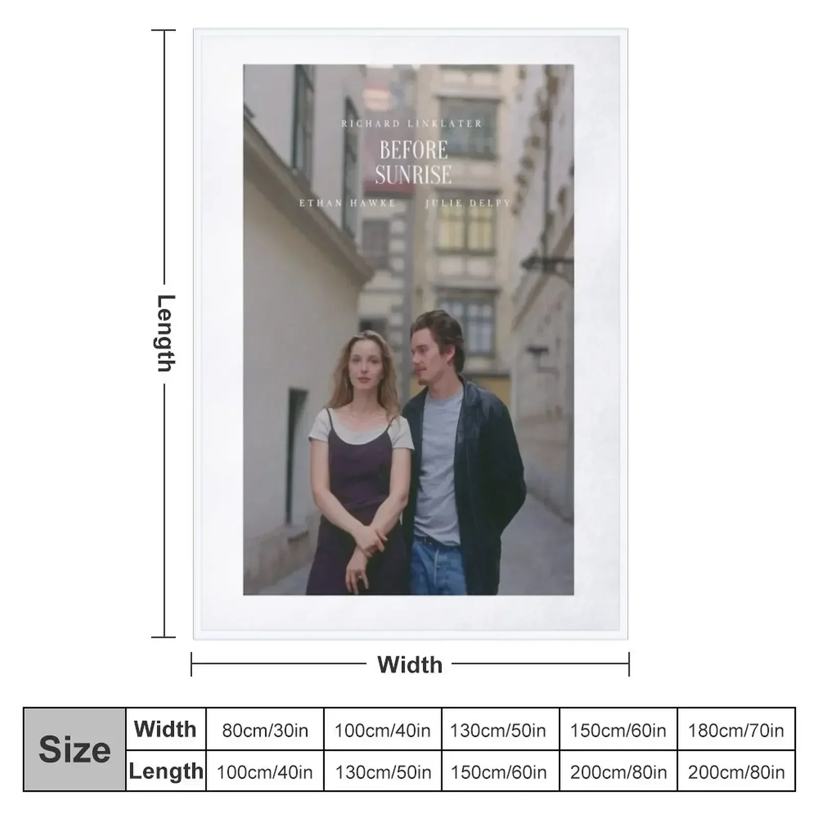Before Sunrise Poster Throw Blanket cosplay anime Blankets Sofas Of Decoration Bed linens Sofa christmas gifts Soft Big Blankets
