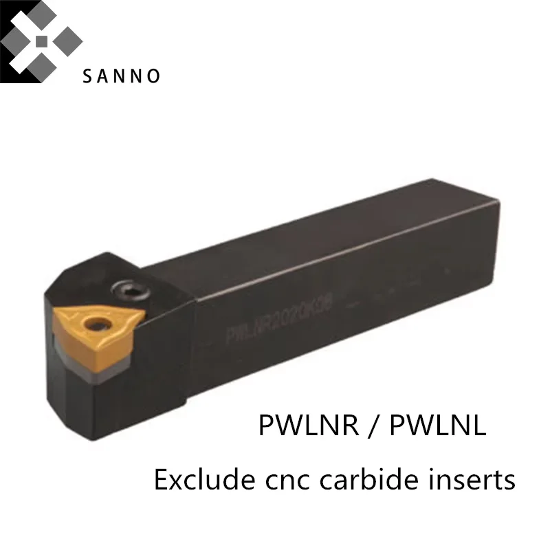 

External Turning Tools Holder PWLNR / PWLNL1616H06 / 2020K06 / 2525M08 / 3232P08 CNC Turning Lathe Tool Bar Cutting Tool Holder