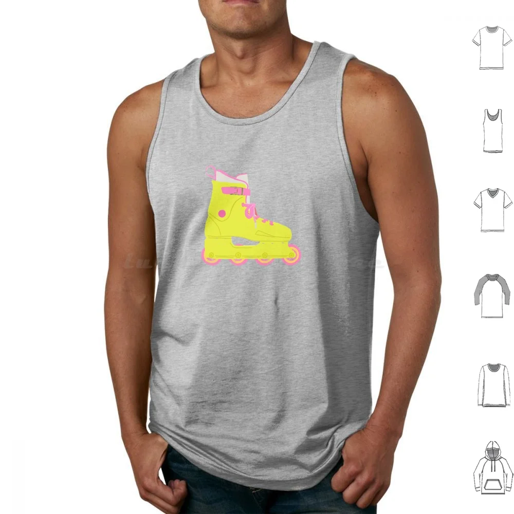 I Literally Go Nowhere Without Them-Roller Blades Tank Tops Print Cotton Skate Roller Blade Movie Summer Summer Movie