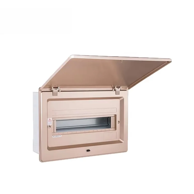 10 Way Circuit Breaker Box Metal Back Electrical Enclosure Distribution Box For Household