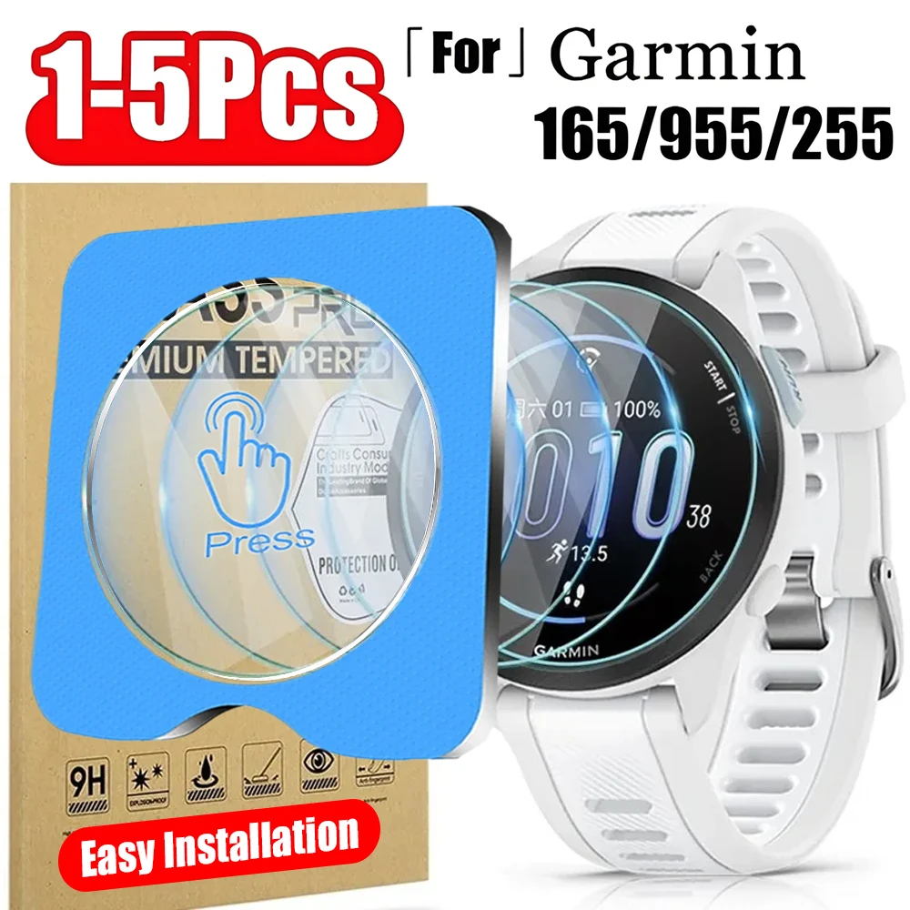 

1-5 шт. закаленное стекло для Garmin Forerunner 255 955 165 Защитная пленка для экрана с комплектом позиционирования Простая установка для Garmin 255