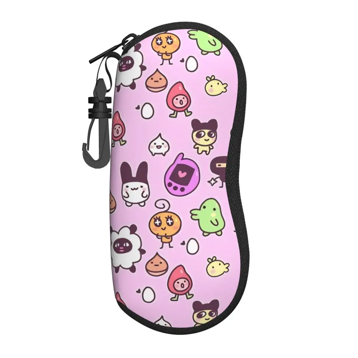 

Tamagotchis Cartoon Games Glasses Case Girls Student Zipper Eyewear Box Ultra Eye Contacts Case