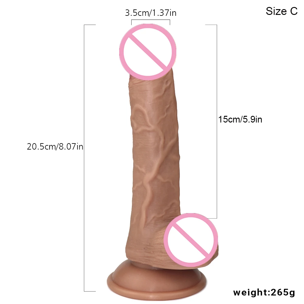 Super Realistic Liquid Silicone Dildo Artificial Big Penis Anal Sex Toys For Woman Strapon Vagina Stimulation Couples Sexual