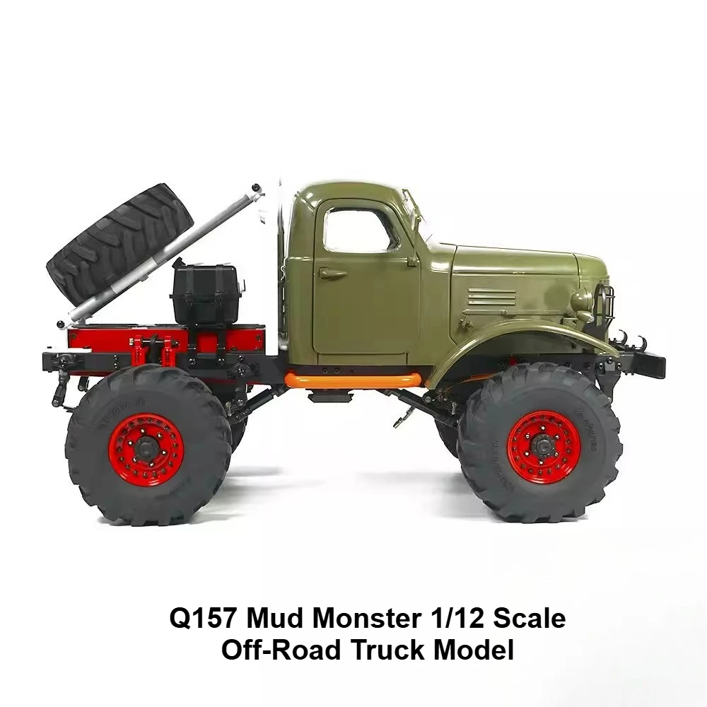 New Q157 1/12 Scale Off Road Truck Model with Metal Body and Chassis 4x4 Front Engine Rear Wheel Drive Model Number D-E032