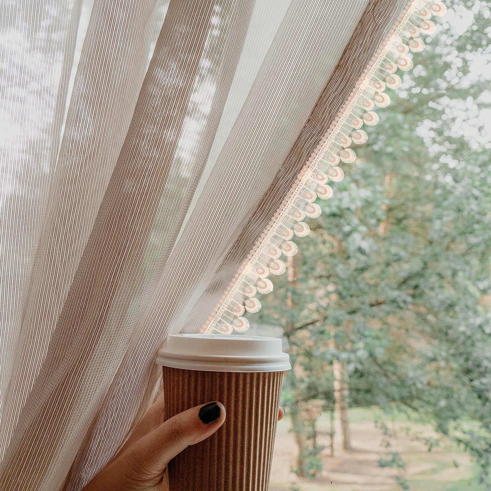 

1 Roll Curtain Trim Embroidered Polyester Silk Decorative Pelmet Edging for DIY Curtain Valance Ribbon Vintage Elegant Tulle