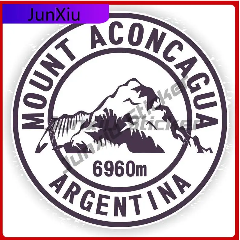 

Aconcagua Mount Stamp Mountains Vinyl Funny Helmet Window Waterproof Vehicle Decor Vinyl Decal For Car Truck SUV Window Bumper