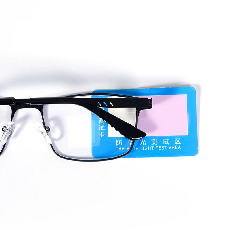 2025 NEUE Männer Blau licht blockieren Lesebrille für Männer Metall Vollformat Leser Lupe Presbyopie Objektiv Brillen + 75 + 100 + 125 – Detail 2