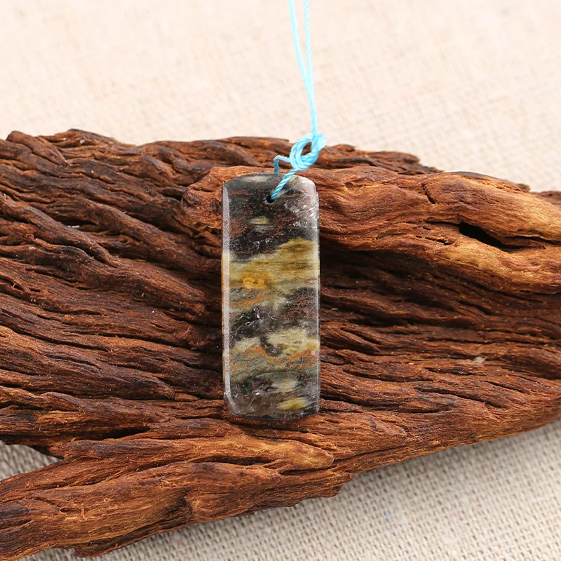 B&F Handmade Crazy Lace Rosetta Stone Pendants, Genuine Natural stones beads, Unique Stones for jewelry & DIY Earring Beads