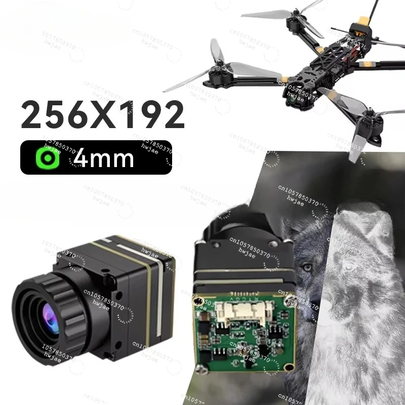 Infrared Thermal Imaging Camera Module 256*192/4mm Thermal Camera Mainboard & Lens with CVBS Output for DIY FPV RC Drones/CAR