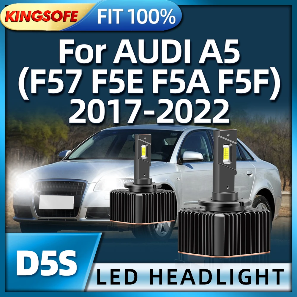 

Roadsun 30000LM LED Headlight HID D5S 6000K White Car Bulbs For AUDI A5 F57 F5E F5A F5F 2017 2018 2019 2020 2021 2022