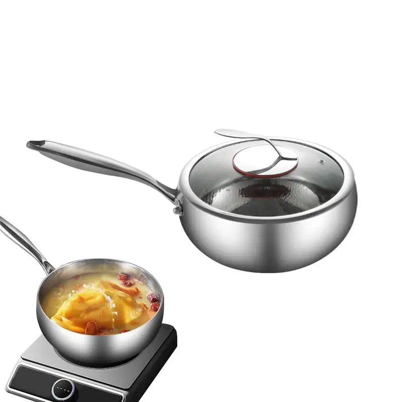 

Wok Pan Deep Frying Pan with Lid Titanium Coating Quick-Heating Flat Bottom Induction Cookware Kitchen Accessories for Stir-Fry