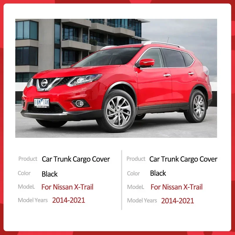 Auto Trunk Cargo Cover for Nissan X-Trail X Trail XTrail T32 2014-2021 2017 Retractable Luggage Storage Partition Anti-peeping