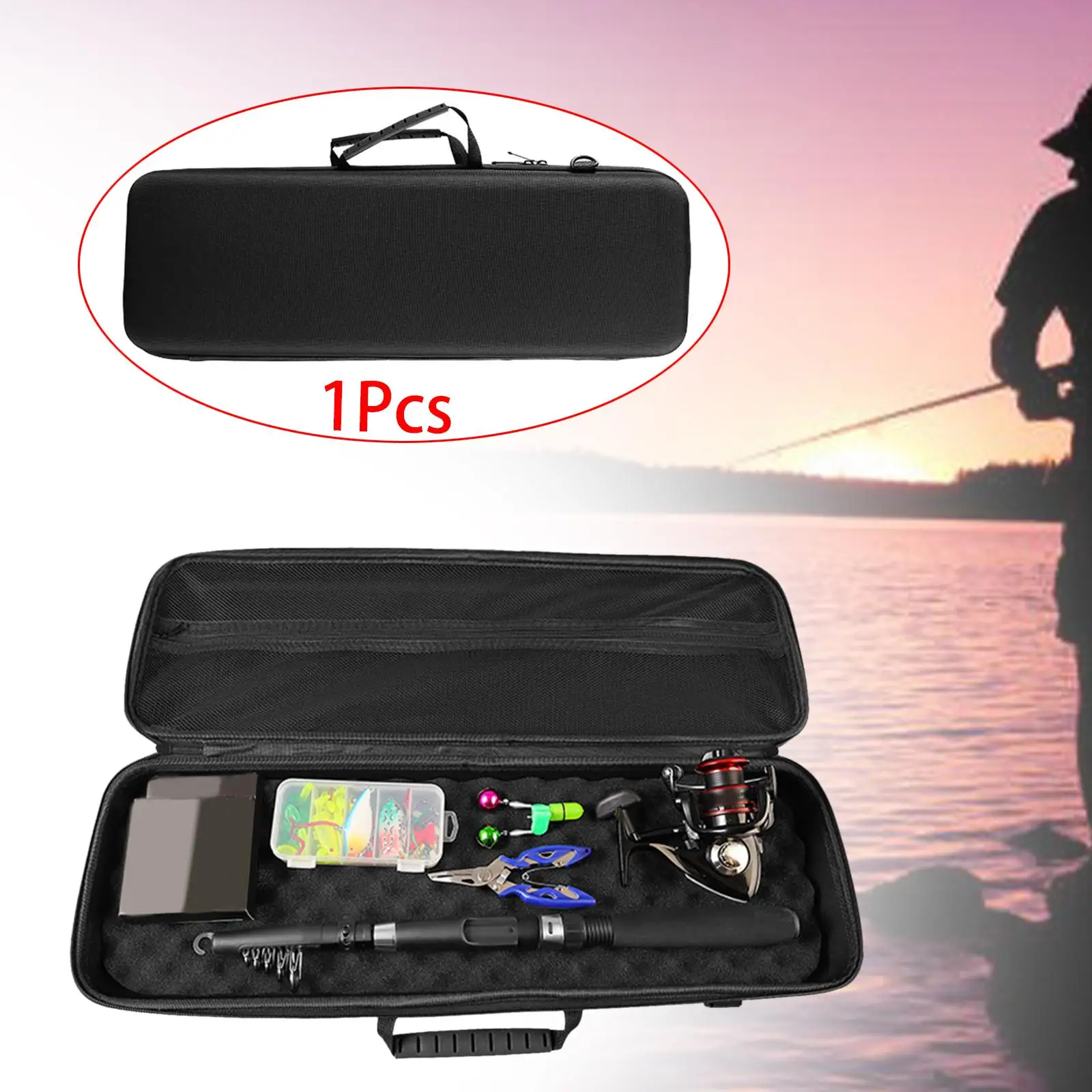 Fishing Rod Reel Bag Equipment with Strap Wear Resistance Carrier Bag Gift Durable Travel Carry Case Fishing Tackle Storage Case image 4