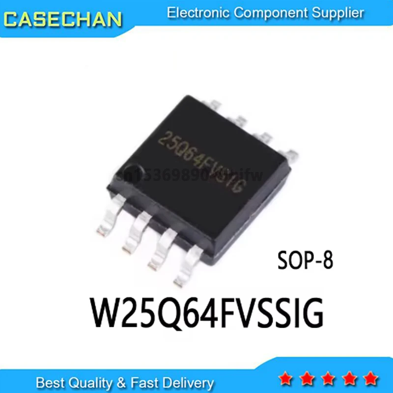 

100pcs New and Original W25Q64FVSIG 25Q64FVSIG 25Q64 SOP-8 W25Q64FVSSIG