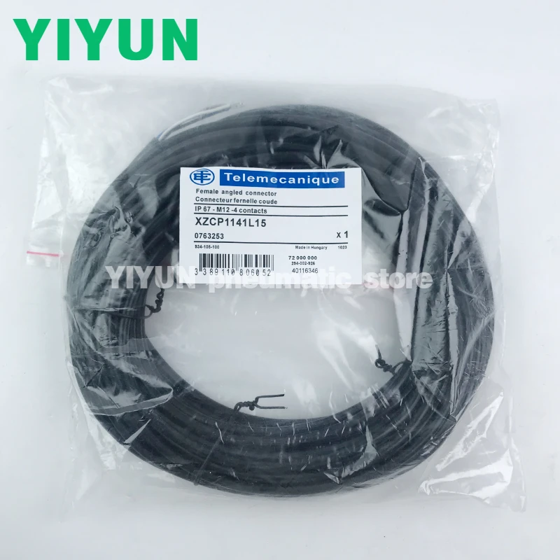 

XZCP1141L15 Предварительно подключенные разъемы M12, прямые, гнездовые, для Schneider