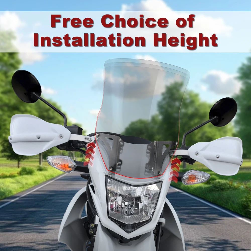 Motorcycle Windscreen Risers Adjustable Windshield Bracket XR150L XR125L XR650L WR250R/X EXC-F XC-W XCF-W For KTM Yamaha Honda