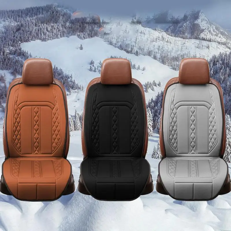 Car Heating Cushion Heating Chair Pad Fast Heating Winter Seat Cushion Breathable Winter Seat Warmer 12V Comfortable For Driver