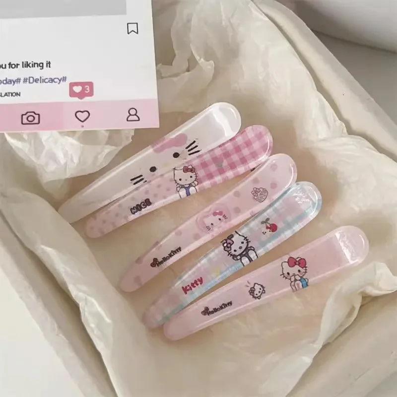 

Cute Hello Kitty duckbill hair clip cartoon cat sweet ins girl heart bangs clip pointed nose clip headpiece wholesale