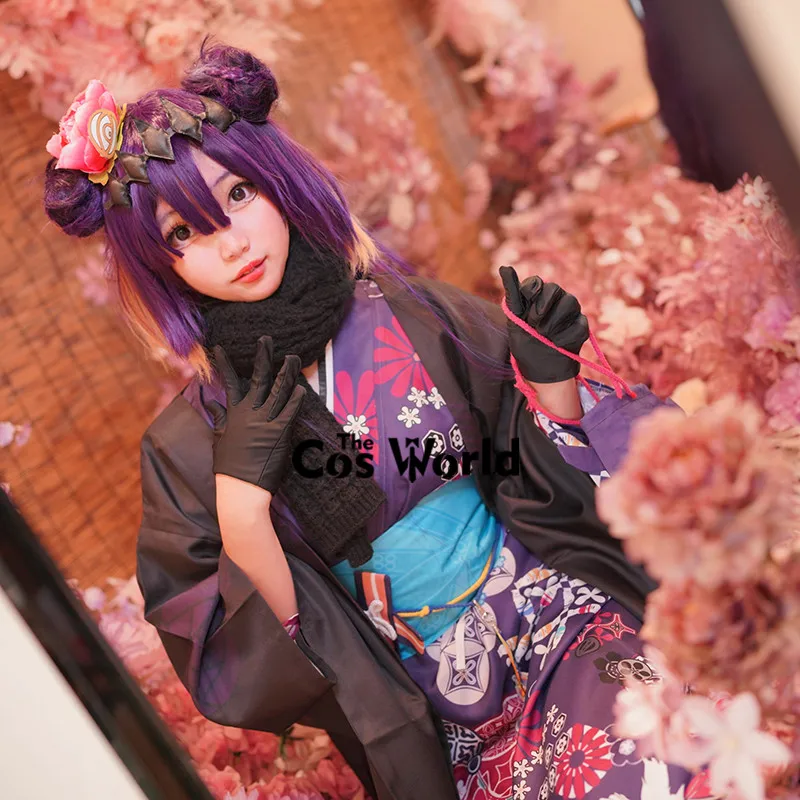 English Virtual YouTuber VTuber Hololive Ninomae Ina'nis New Year Kimono Outfits Anime Cosplay Costumes image 3