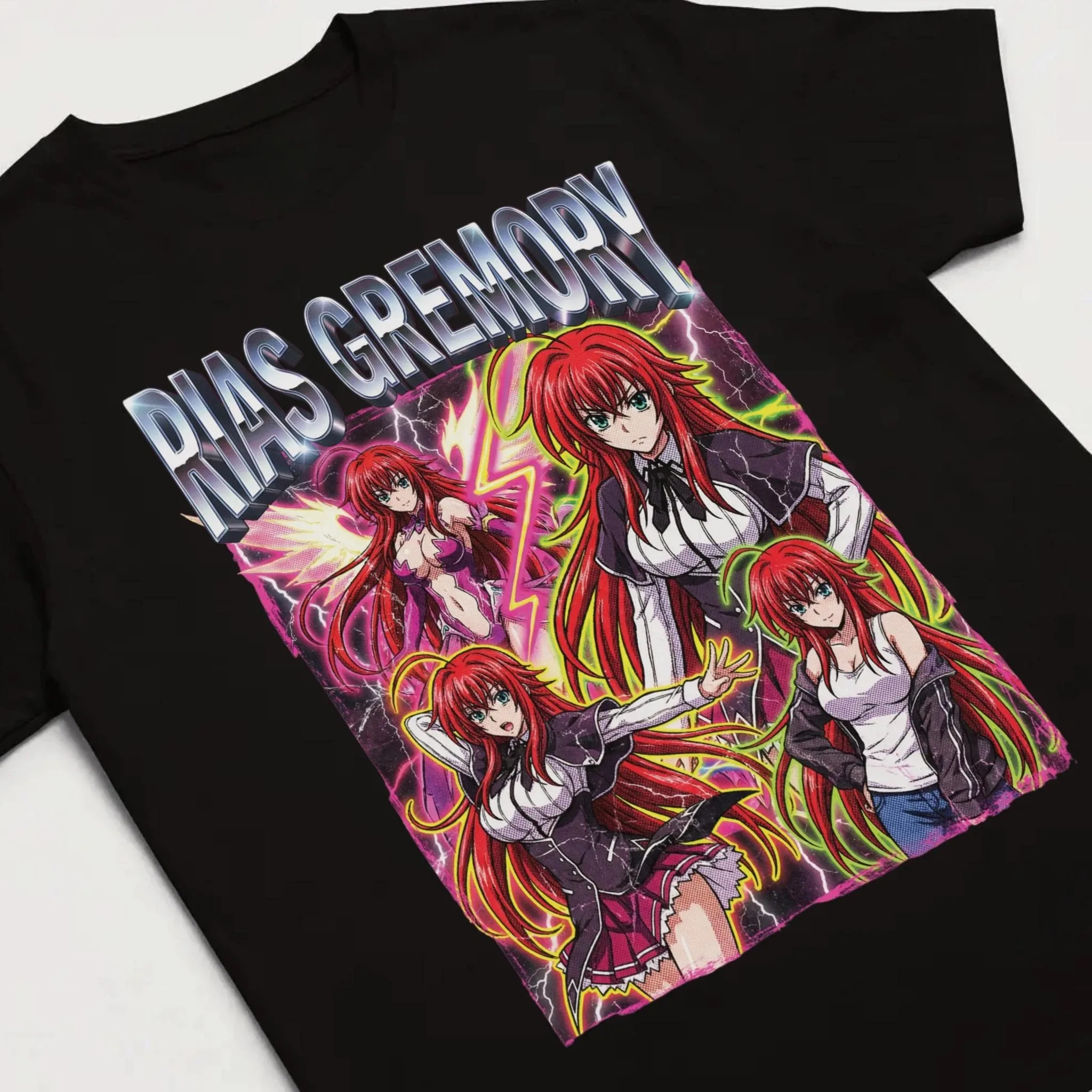 High School DxD Rias Gremory Crimson Demon Queen Graphic T-Shirt Unisex Anime Streetwear Gamer Gift Women And Men T-shirts