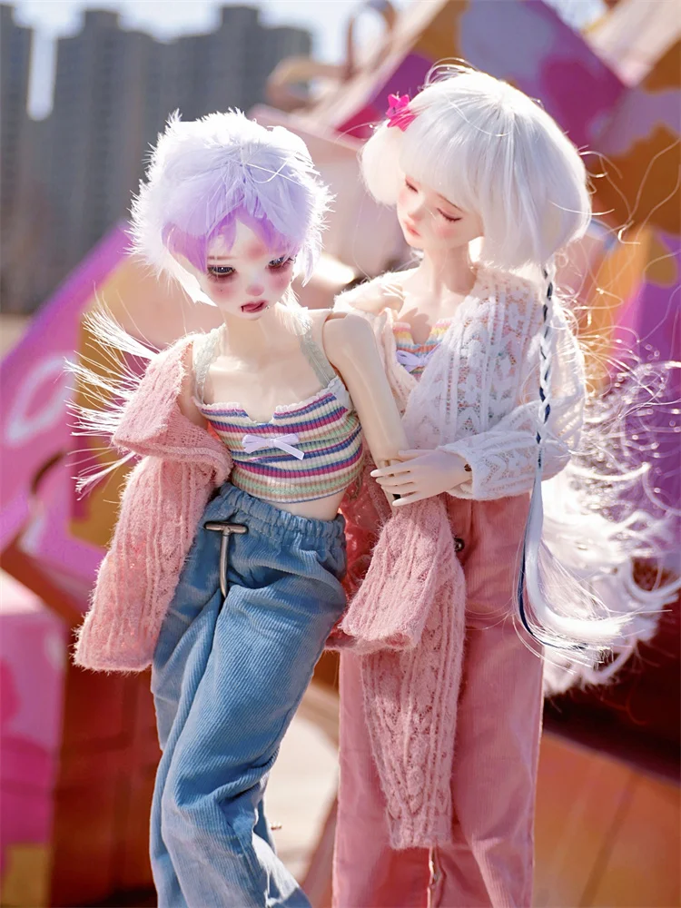 

BJD Doll Clothes For 1/3 1/4 1/6 Doll Casual Top Pants Cardigan Outfit Dolls Clothing Accessories(Excluding Doll)