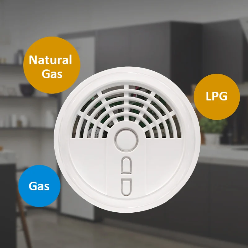 

Foucus MD-2003R 433Mhz/868MHz Portable Wireless LPG Gas Leak Detector Ceiling Natural Gas Sensor for ST-VGT ST-IIIB ST-IV Alarm